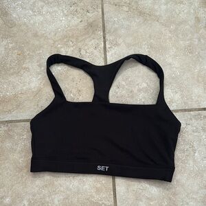 Set active  Black Sports Bra